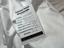 Load image into Gallery viewer, FF#99   White Dot 100%Cotton Italian Shirting Remnant 70% OFF
