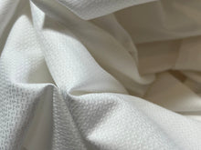 Load image into Gallery viewer, FF#101   White Pique 100%Cotton Italian Shirting Remnant 70% OFF