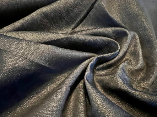 #1101 Midnight Navy 98% Cotton 2% Elastane Italian Denim Remnant