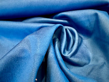 Load image into Gallery viewer, Azure Blue 98% Cotton 2% Elastane Italian Denim.   1/4 Metre Price