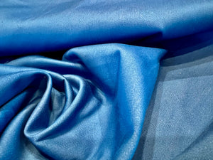 Azure Blue 98% Cotton 2% Elastane Italian Denim.   1/4 Metre Price