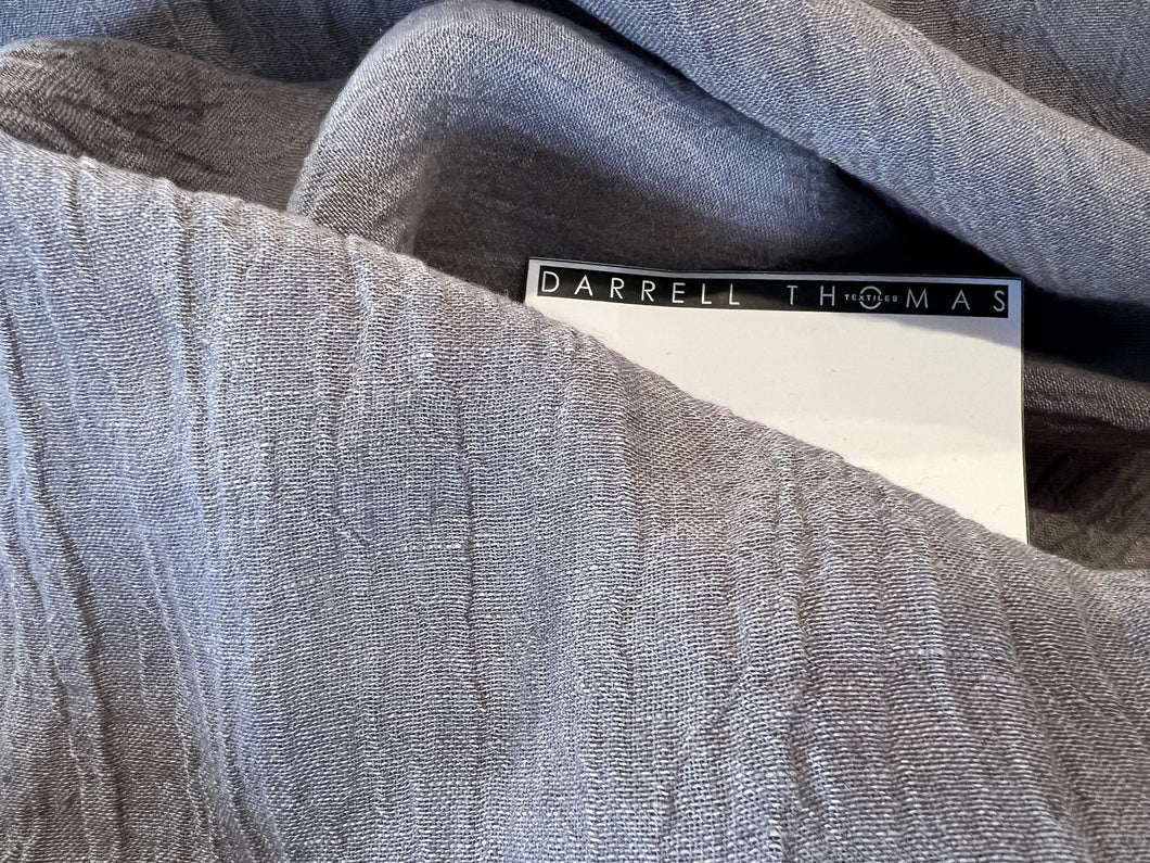 Crinkle Chia Taupe 100% Linen.  1/4 Metre Price