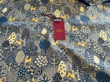 Load image into Gallery viewer, Liberty Blue Dancing Deer 100% Cotton.   1/4 Metre Price