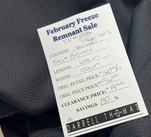 Load image into Gallery viewer, FF#158 Black Diamond Pique Super 130's  100% Wool Gabardine Remnant 75% Off!!