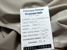 Load image into Gallery viewer, FF#160 Natural Stone 100% Wool Gabardine Remnant 90% Off!!