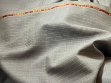 Load image into Gallery viewer, FF#166 Light Grey Taupe Pinstripe Super 130's 100% Wool Remnant 90% Off!! 2x Available