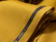 Load image into Gallery viewer, FF#170 Burnt Mustard Yellow Super 110's 100% Wool Gabardine Remnant 75% Off!!