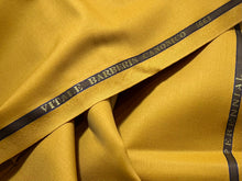 Load image into Gallery viewer, FF#170 Burnt Mustard Yellow Super 110's 100% Wool Gabardine Remnant 75% Off!!