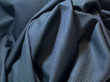 Load image into Gallery viewer, FF#174 Navy Diamond Jacquard Super 130's 100% Wool GabardineRemnant 75% Off!!