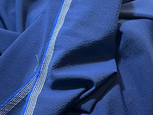 Load image into Gallery viewer, FF#179 Royal 98% Wool 2% Elastane Seersucker Remnant 90% Off!! 2x Available