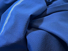 Load image into Gallery viewer, FF#179 Royal 98% Wool 2% Elastane Seersucker Remnant 90% Off!! 2x Available