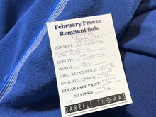 Load image into Gallery viewer, FF#179 Royal 98% Wool 2% Elastane Seersucker Remnant 90% Off!! 2x Available