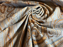 Load image into Gallery viewer, Cloud Blue Designer Dynasty 100% Cotton Velvet 75% off!!!   1/4 Metre Price