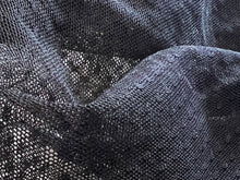 Load image into Gallery viewer, #1647 Black Pointe D'esprit 92% Polyester 8% Spandex Knit Remnant