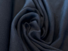 Load image into Gallery viewer, Navy Blue 68% Bamboo 28% cotton 4% spandex rib knit.  1/4 Metre Price