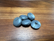 Load image into Gallery viewer, Grey Woven Leather Buttons.