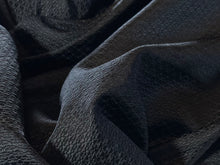 Load image into Gallery viewer, Black Lightweight 100% Silk Matelasse  1/4 Metre Price
