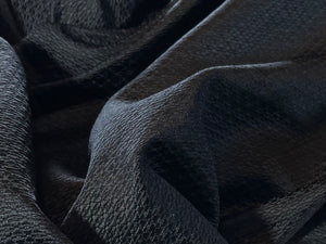 Black Lightweight 100% Silk Matelasse  1/4 Metre Price