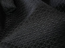 Load image into Gallery viewer, Black Lightweight 100% Silk Matelasse  1/4 Metre Price
