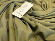Load image into Gallery viewer, Cyprus Green 92% Bamboo 8% Spandex Knit.    1/4 Meter Price