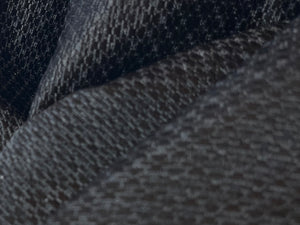 Black Lightweight 100% Silk Matelasse  1/4 Metre Price