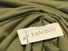 Load image into Gallery viewer, Cyprus Green 92% Bamboo 8% Spandex Knit.    1/4 Meter Price