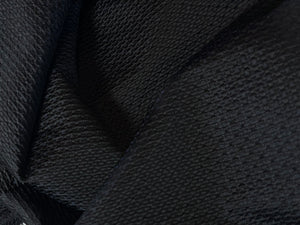 Navy & Black Lightweight 100% Silk Matelasse  1/4 Metre Price