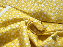 Load image into Gallery viewer, Liberty Yellow Spotty Dotty 100% Cotton.   1/4 Metre Price