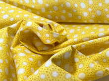 Load image into Gallery viewer, Liberty Yellow Spotty Dotty 100% Cotton.   1/4 Metre Price
