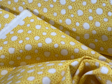 Load image into Gallery viewer, Liberty Yellow Spotty Dotty 100% Cotton.   1/4 Metre Price