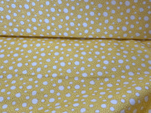 Load image into Gallery viewer, Liberty Yellow Spotty Dotty 100% Cotton.   1/4 Metre Price