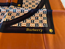 Load image into Gallery viewer, Designer Orange Logo 100% Silk Scarf  50% Off Only 1x Available
