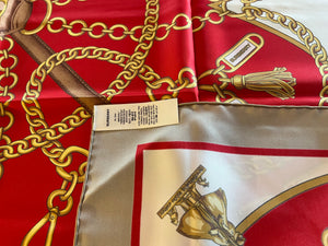 Designer Love Heart 100% Silk Scarf  50% Off Only 1x Available