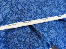 Load image into Gallery viewer, Liberty Emily Belle Ultramarine 100% Cotton.   1/4 Metre Price