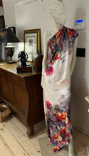 Load image into Gallery viewer, Double Border Floral 100% Polyester Charmeuse  50% Off   1/4 Metre Price