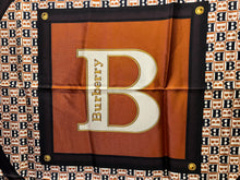 Load image into Gallery viewer, Designer Orange Logo 100% Silk Scarf  50% Off Only 1x Available