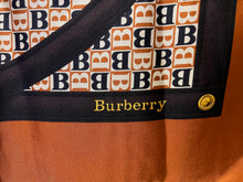 Load image into Gallery viewer, Designer Orange Logo 100% Silk Scarf  50% Off Only 1x Available
