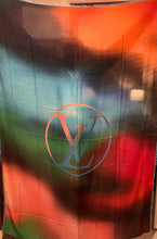 Load image into Gallery viewer, Designer Rainbow Radiant Scarf  100% Wool, Silk &amp; Cashmere  Shawl 75% Off Only 1x Available