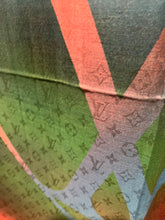 Load image into Gallery viewer, Designer Rainbow Radiant Scarf  100% Wool, Silk &amp; Cashmere  Shawl 75% Off Only 1x Available
