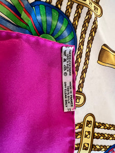 Vintage Les Rubans du Cheval 100% Silk Scarf 50% off!  Only 1x Available