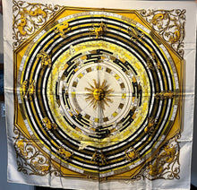Load image into Gallery viewer, Vintage Astrologie Dies et Hore  100% Silk Scarf 50% off!  Only 1x Available