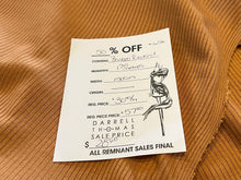 Load image into Gallery viewer, #1656 Burnt Pumpkin 92% Bamboo 8% Spandex Rib Knit Remnants