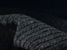 Load image into Gallery viewer, Black 94% Polyester 5% Rayon 1% Elastane Chenille  Price per METRE