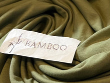 Load image into Gallery viewer, Lichen Green 95% Bamboo 5% Spandex Knit.    1/4 Meter Price