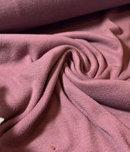Load image into Gallery viewer, Dusty Rose 68% Bamboo 28% cotton 4% spandex rib knit.  1/4 Metre Price