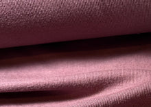 Load image into Gallery viewer, Dusty Rose 68% Bamboo 28% cotton 4% spandex rib knit.  1/4 Metre Price