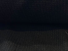Load image into Gallery viewer, Black Waffle Knit 96% Bamboo Rayon 4% Spandex Knit    PRICE PER METRE
