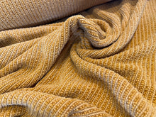 Load image into Gallery viewer, Goldenrod 94% Polyester 5% Rayon 1% Elastane Chenille  Price per METRE