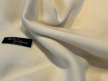 Load image into Gallery viewer, Exclusive Luxurious Ivory 60% Wool 40% Cashmere Coating  1/4 Metre Price