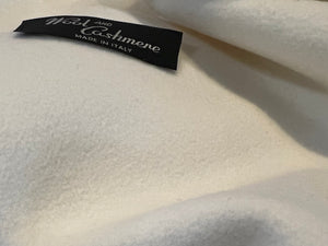 Exclusive Luxurious Ivory 60% Wool 40% Cashmere Coating  1/4 Metre Price